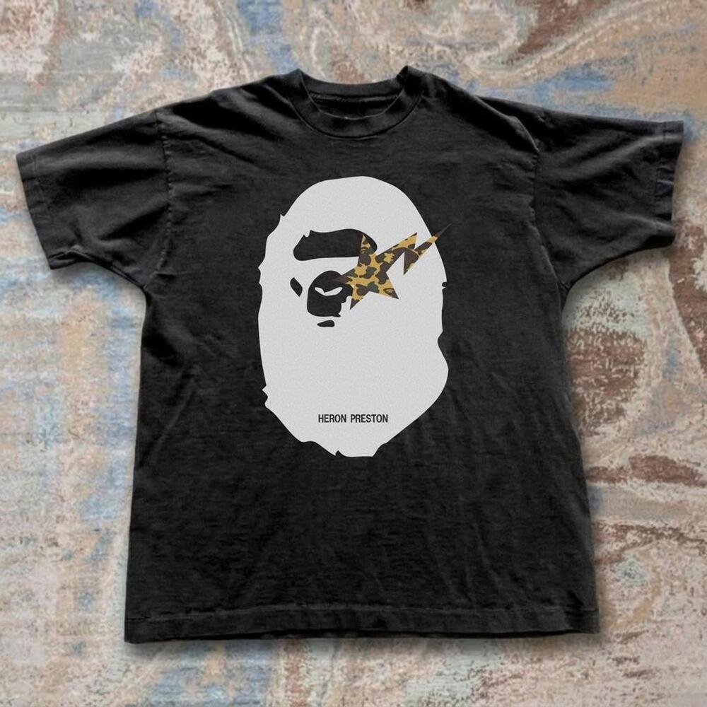 Bape X Heron Preston Black T-Shirt
